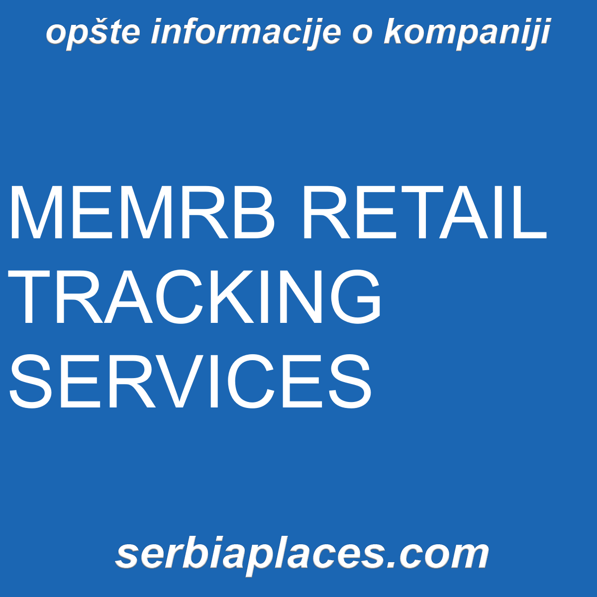 MEMRB RETAIL TRACKING SERVICES
