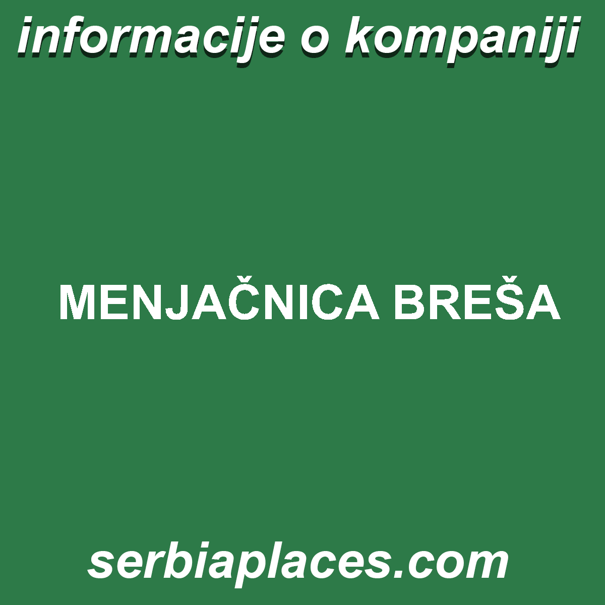 MENJAČNICA BREŠA