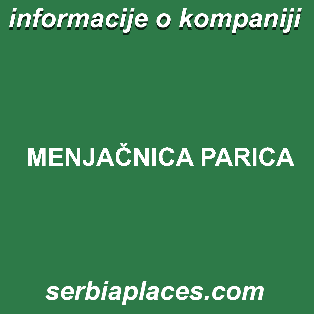 MENJAČNICA PARICA