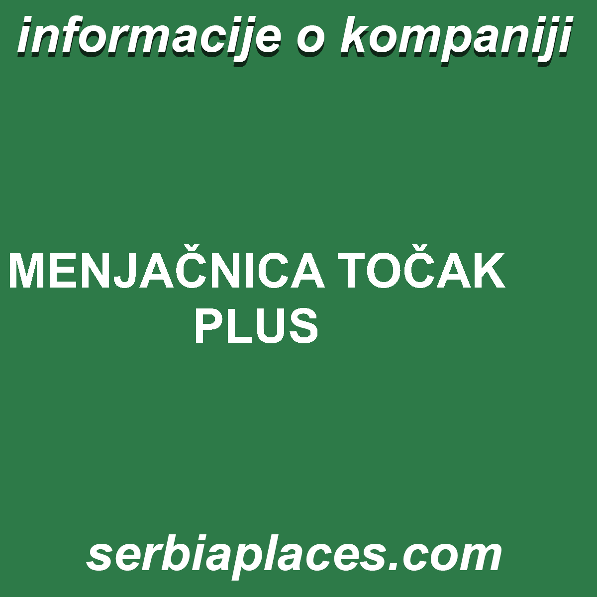 MENJAČNICA TOČAK PLUS