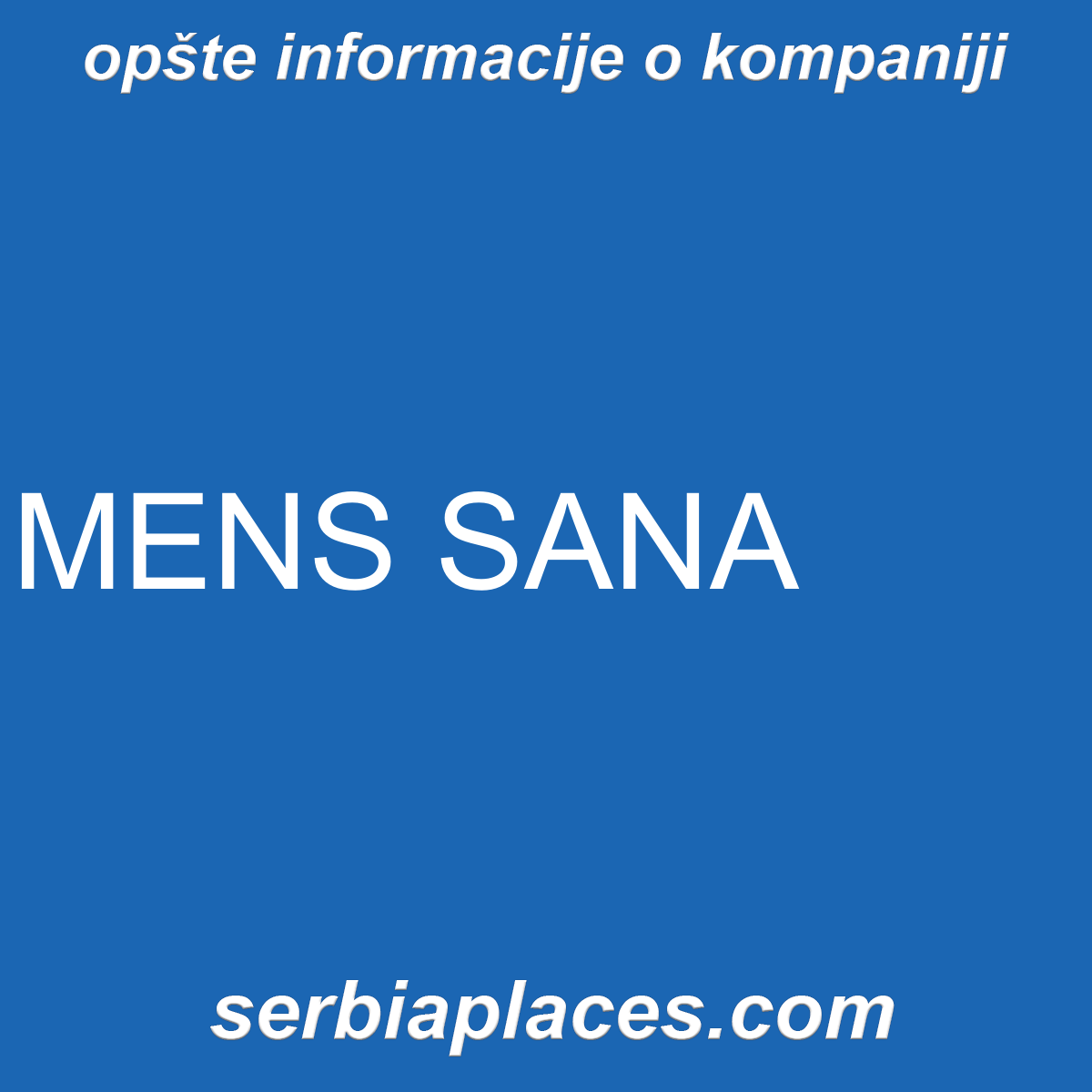 MENS SANA