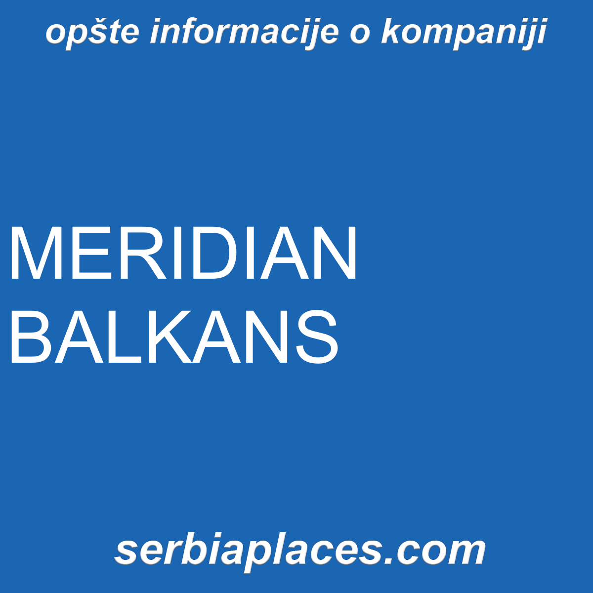 MERIDIAN BALKANS