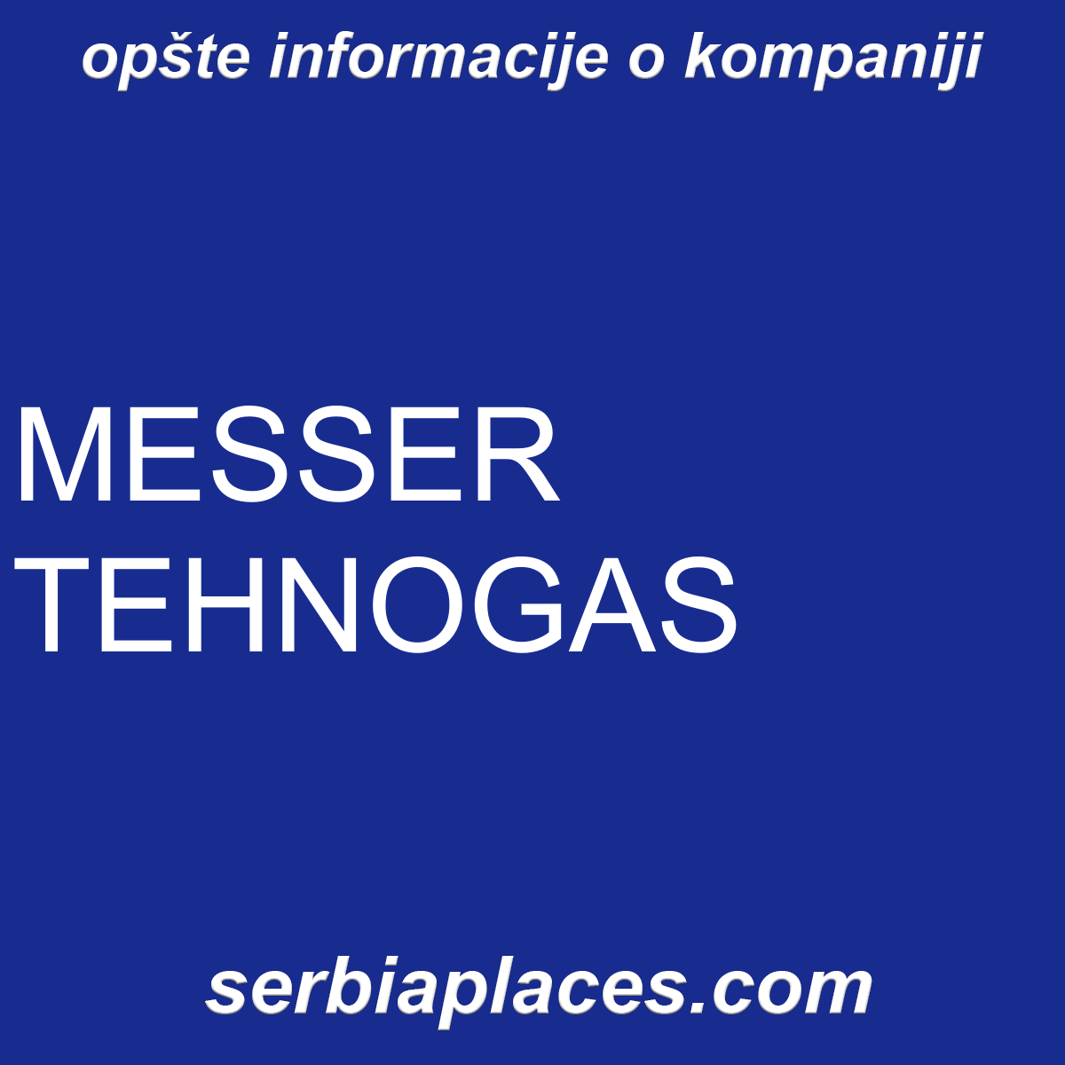 MESSER TEHNOGAS