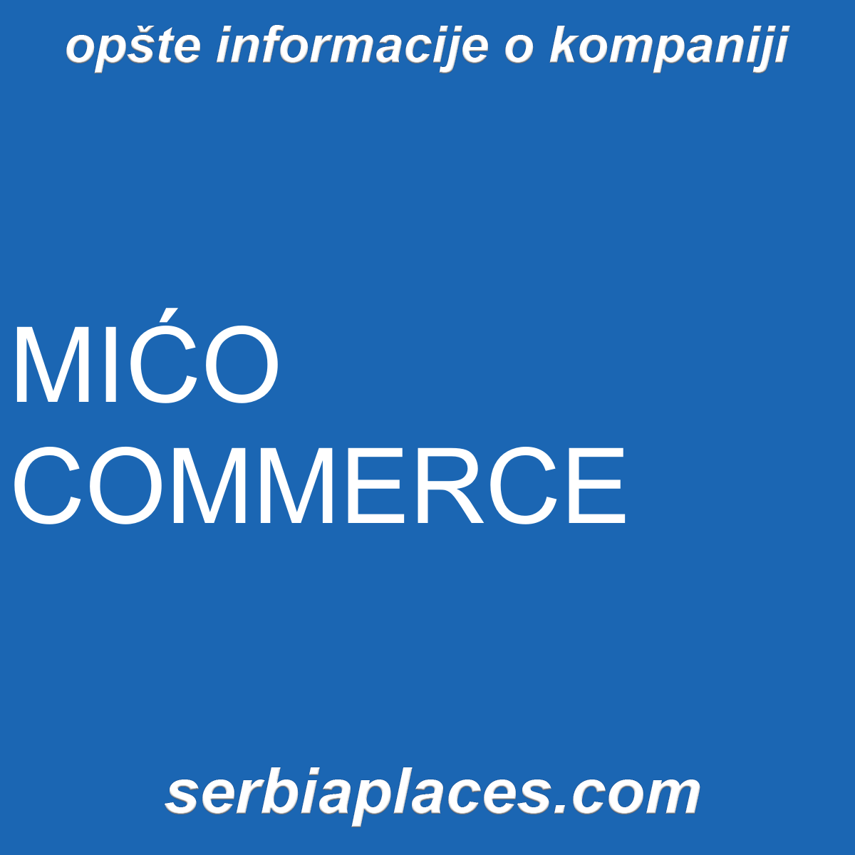 MIĆO COMMERCE