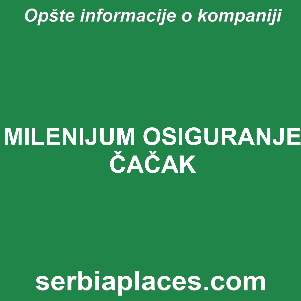 MILENIJUM OSIGURANJE ČAČAK