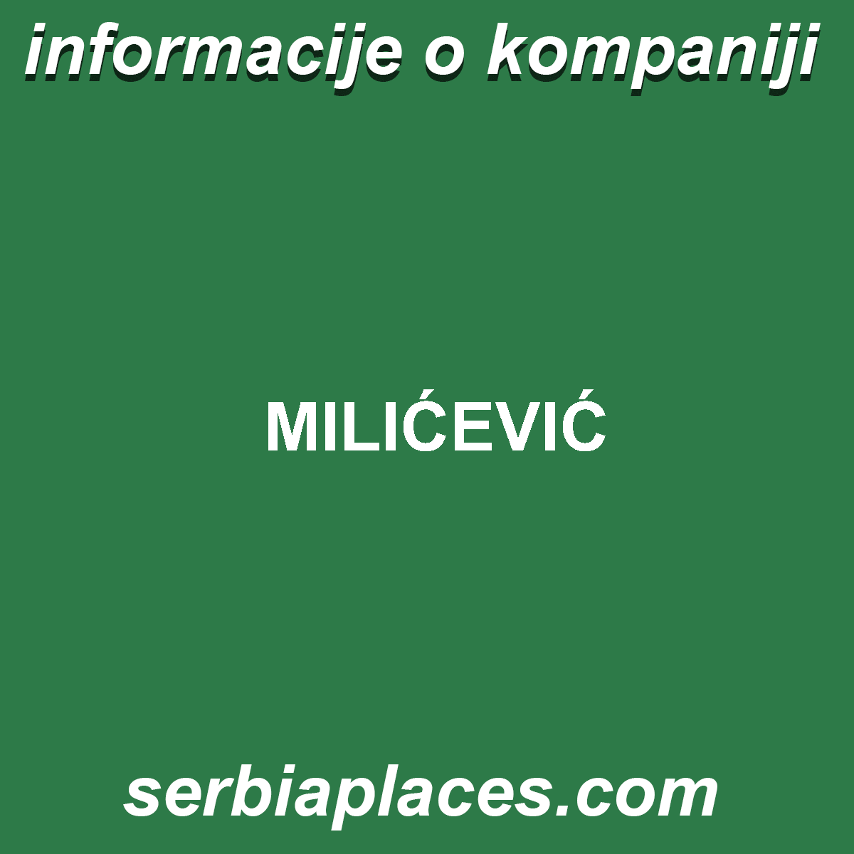 MILIĆEVIĆ