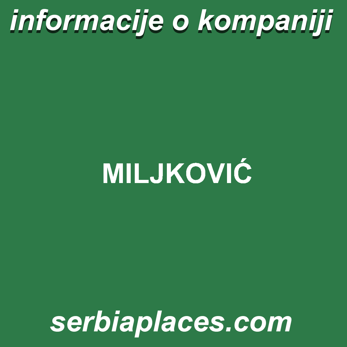 MILJKOVIĆ