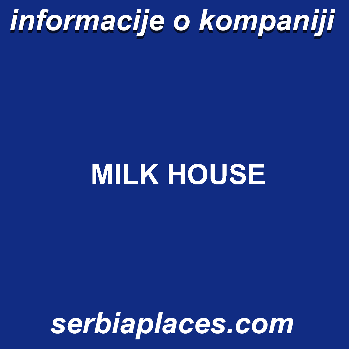 MILK HOUSE