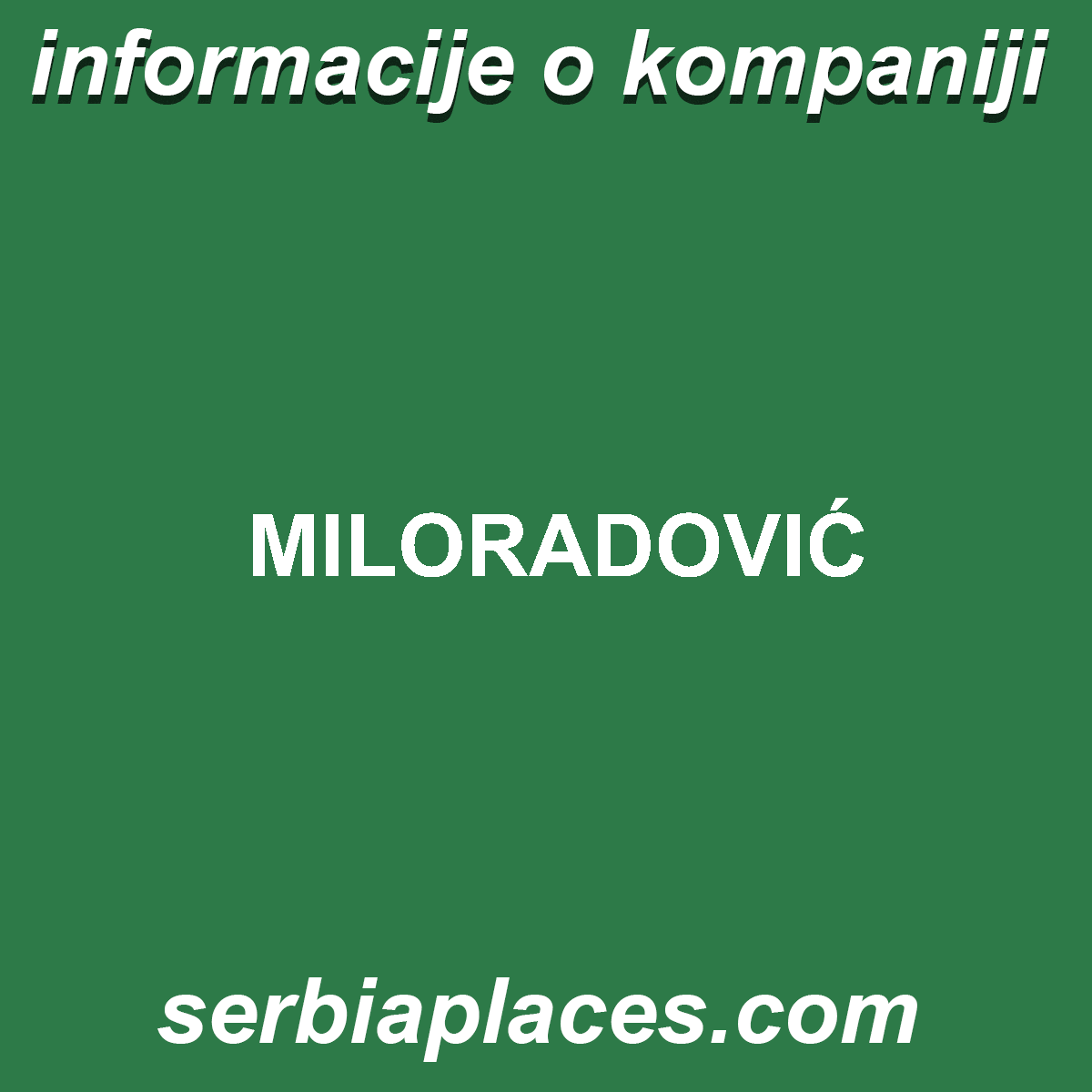 MILORADOVIĆ