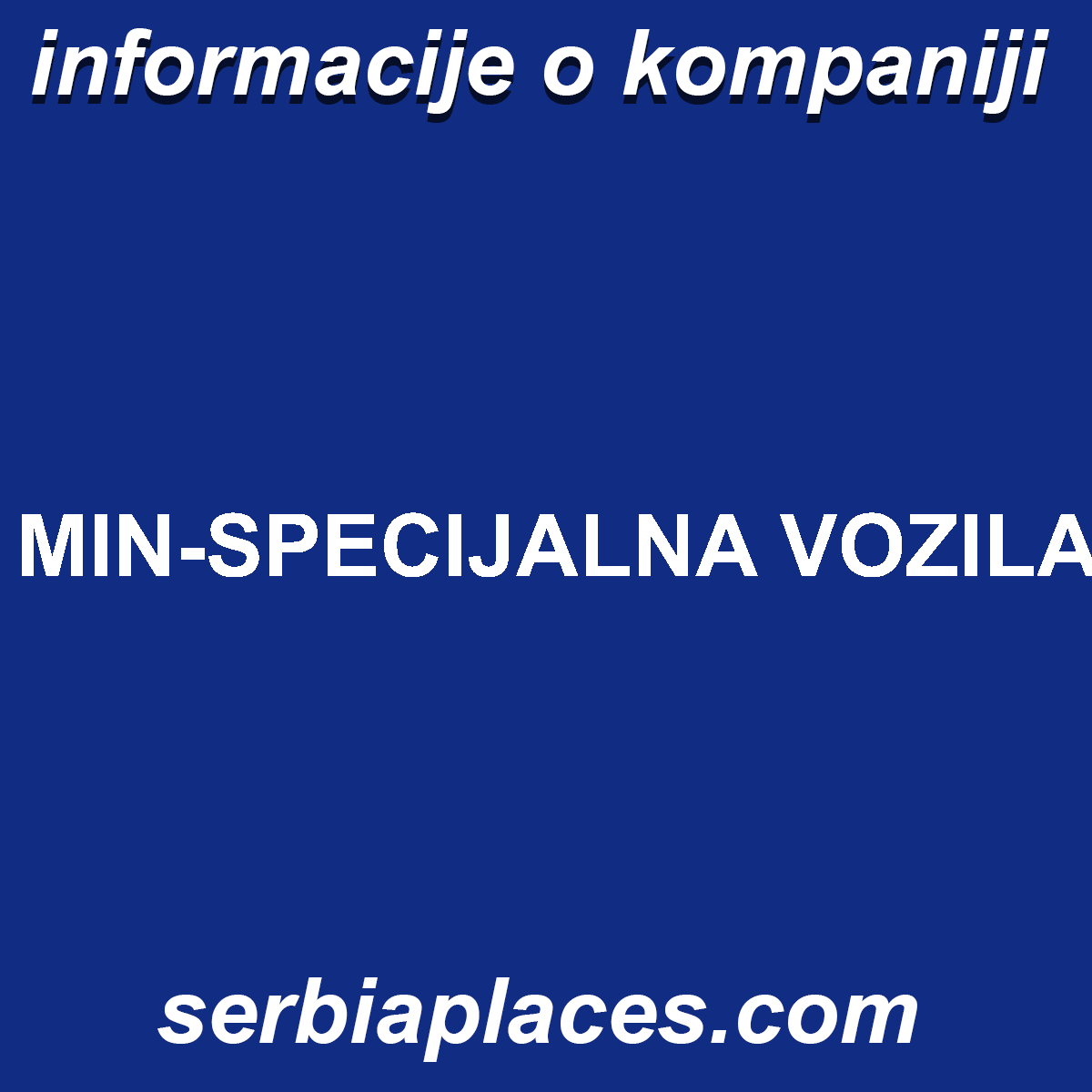 MIN-SPECIJALNA VOZILA