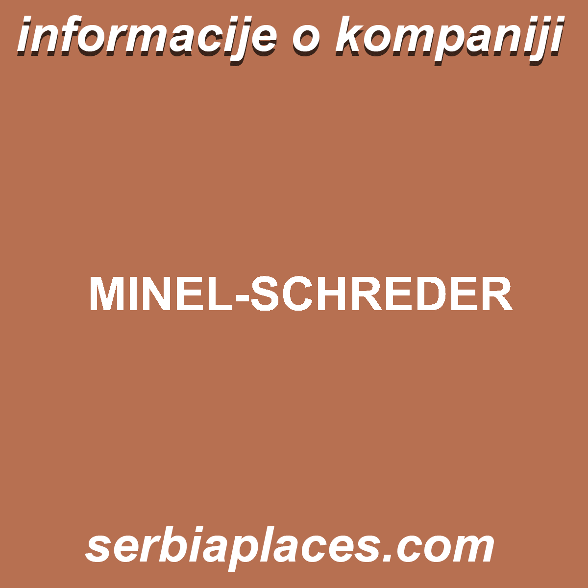 MINEL-SCHREDER