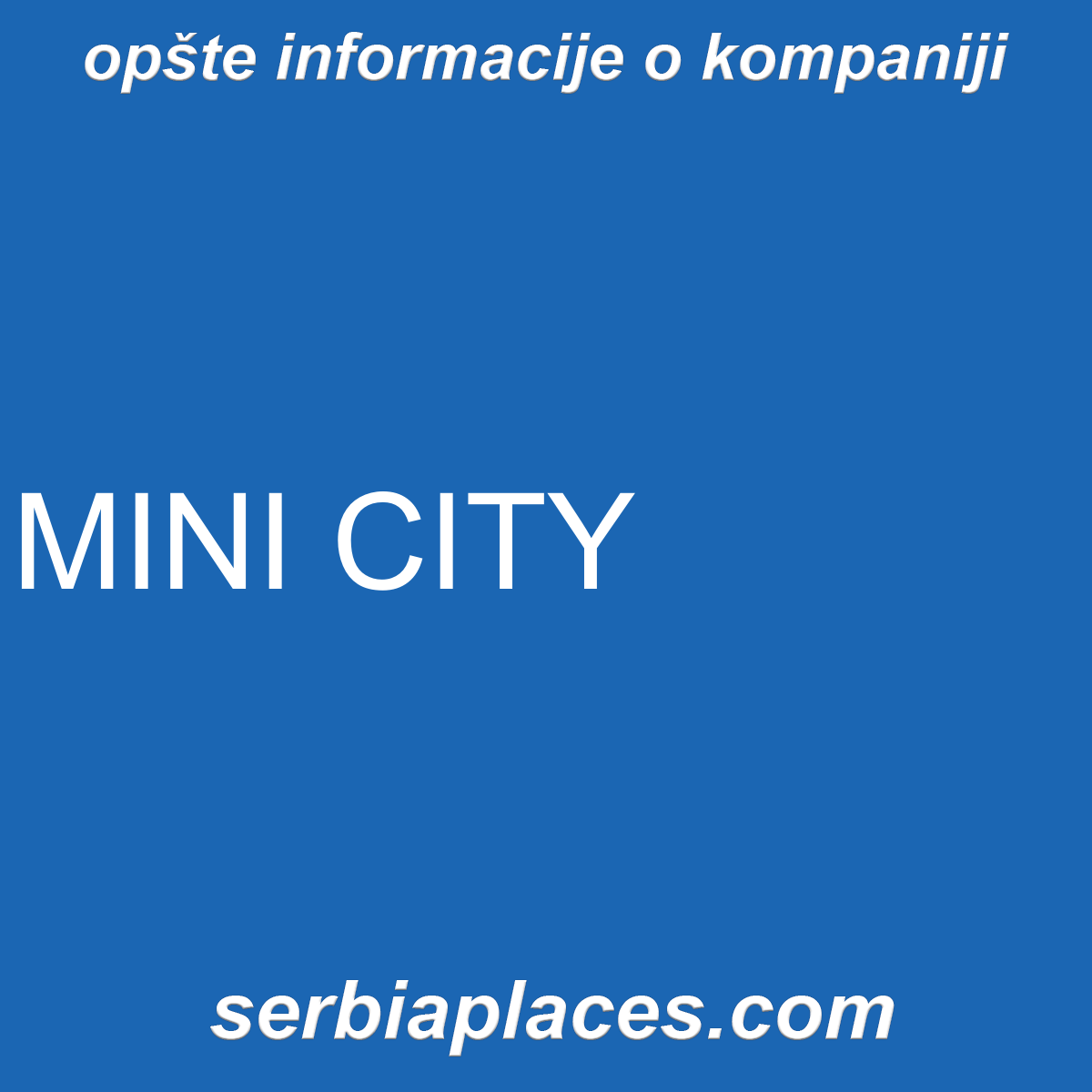 MINI CITY