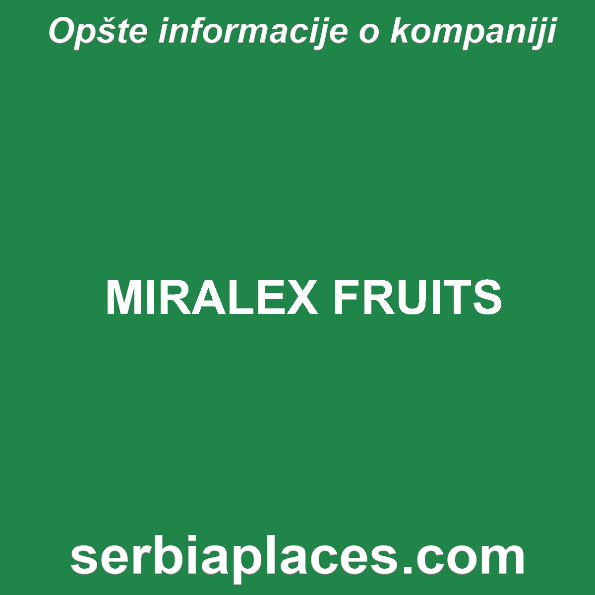 MIRALEX FRUITS