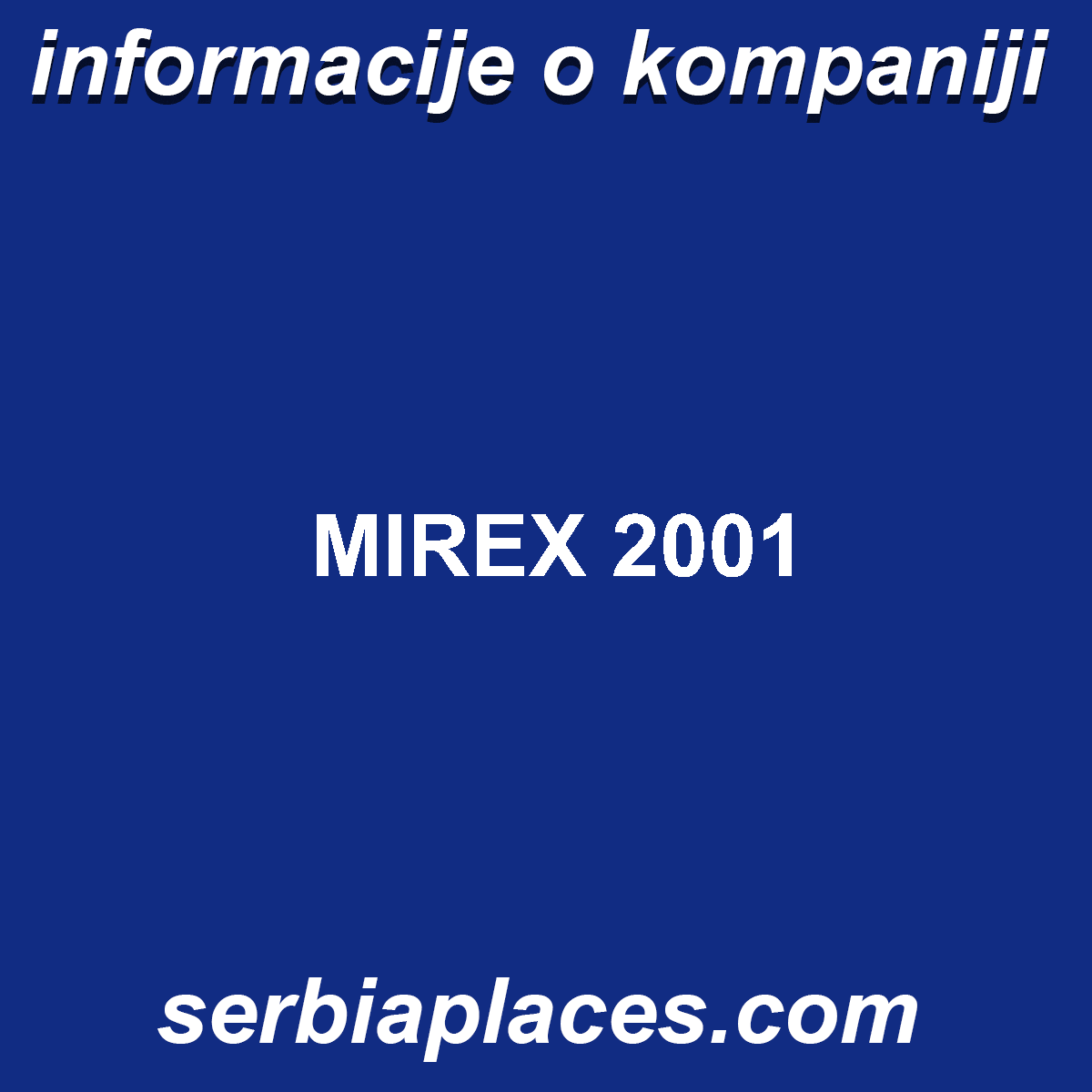 MIREX 2001