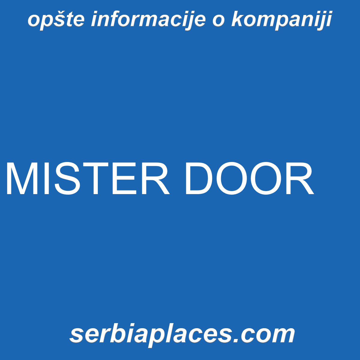 MISTER DOOR