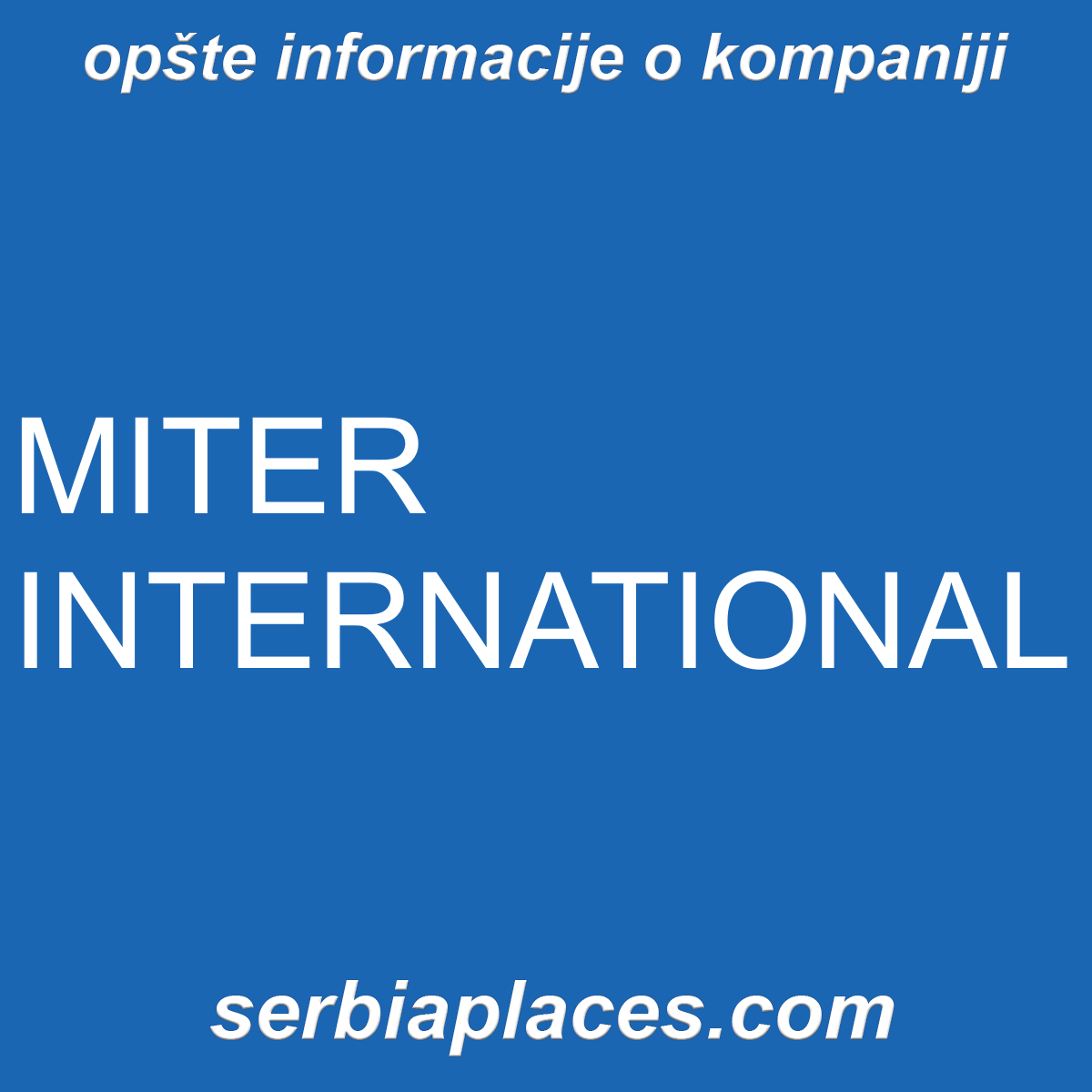 MITER INTERNATIONAL