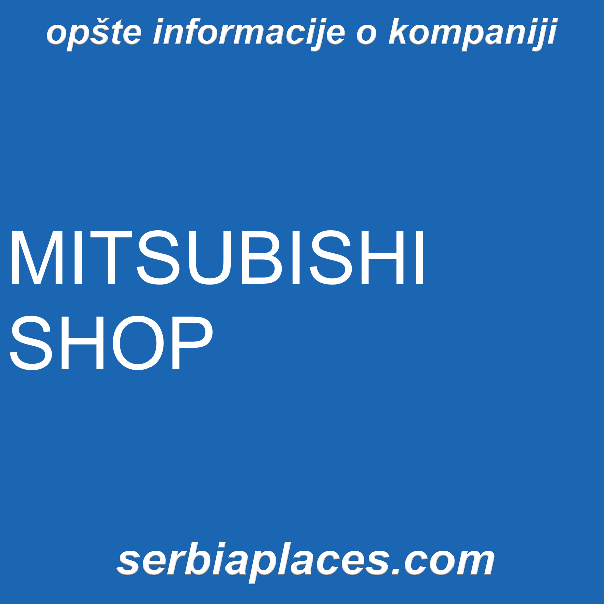 MITSUBISHI SHOP
