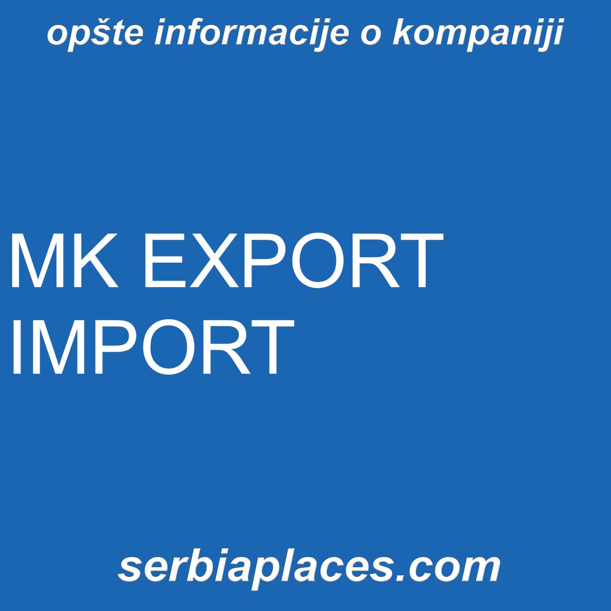 MK EXPORT IMPORT