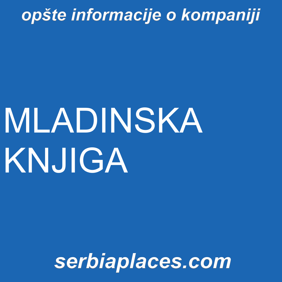 MLADINSKA KNJIGA
