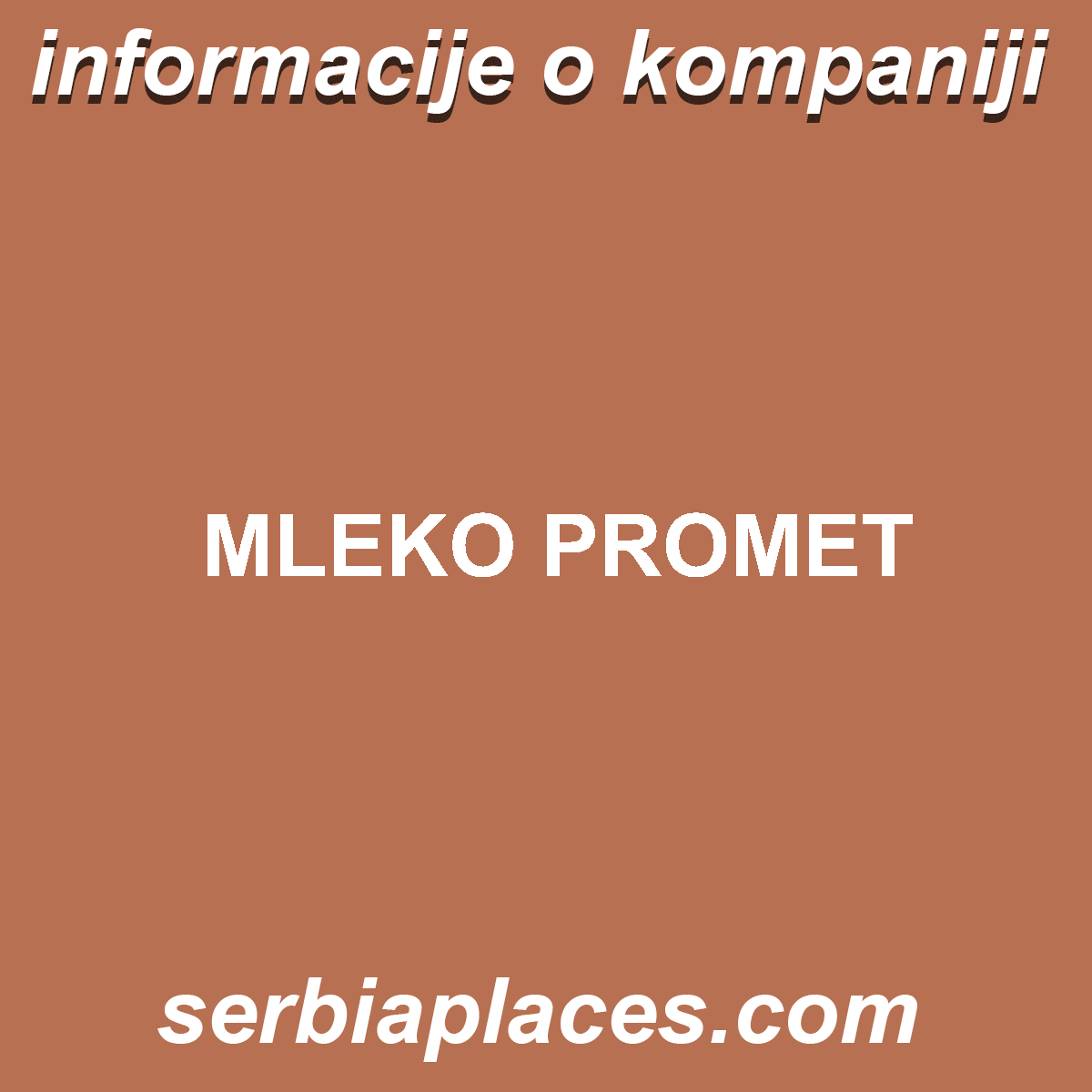 MLEKO PROMET