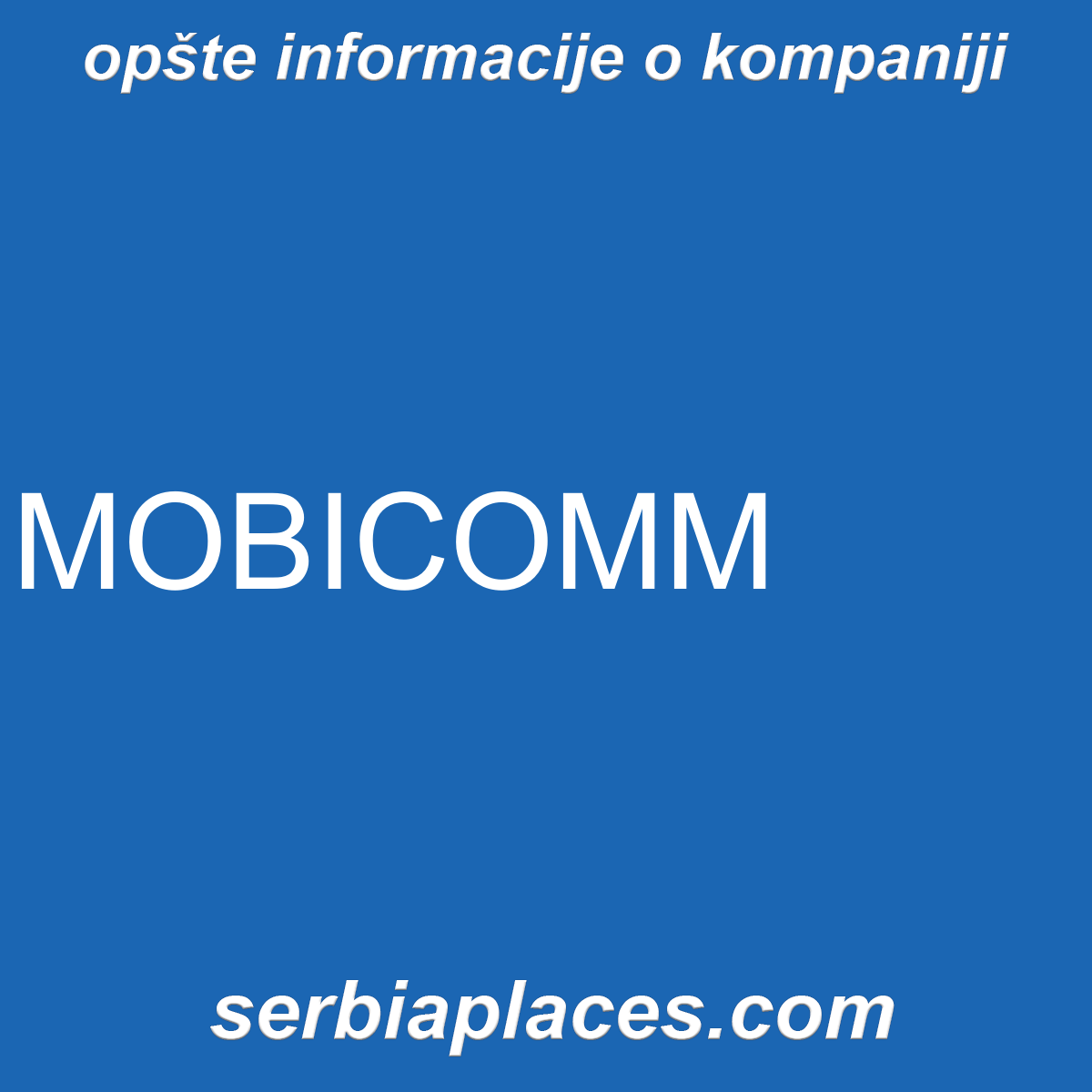 MOBICOMM