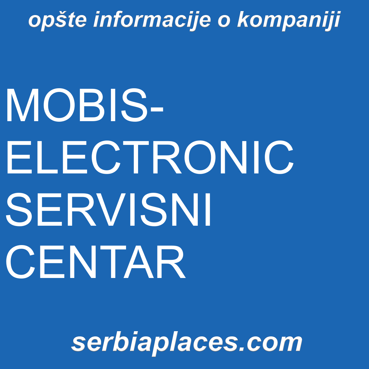 MOBIS-ELECTRONIC SERVISNI CENTAR