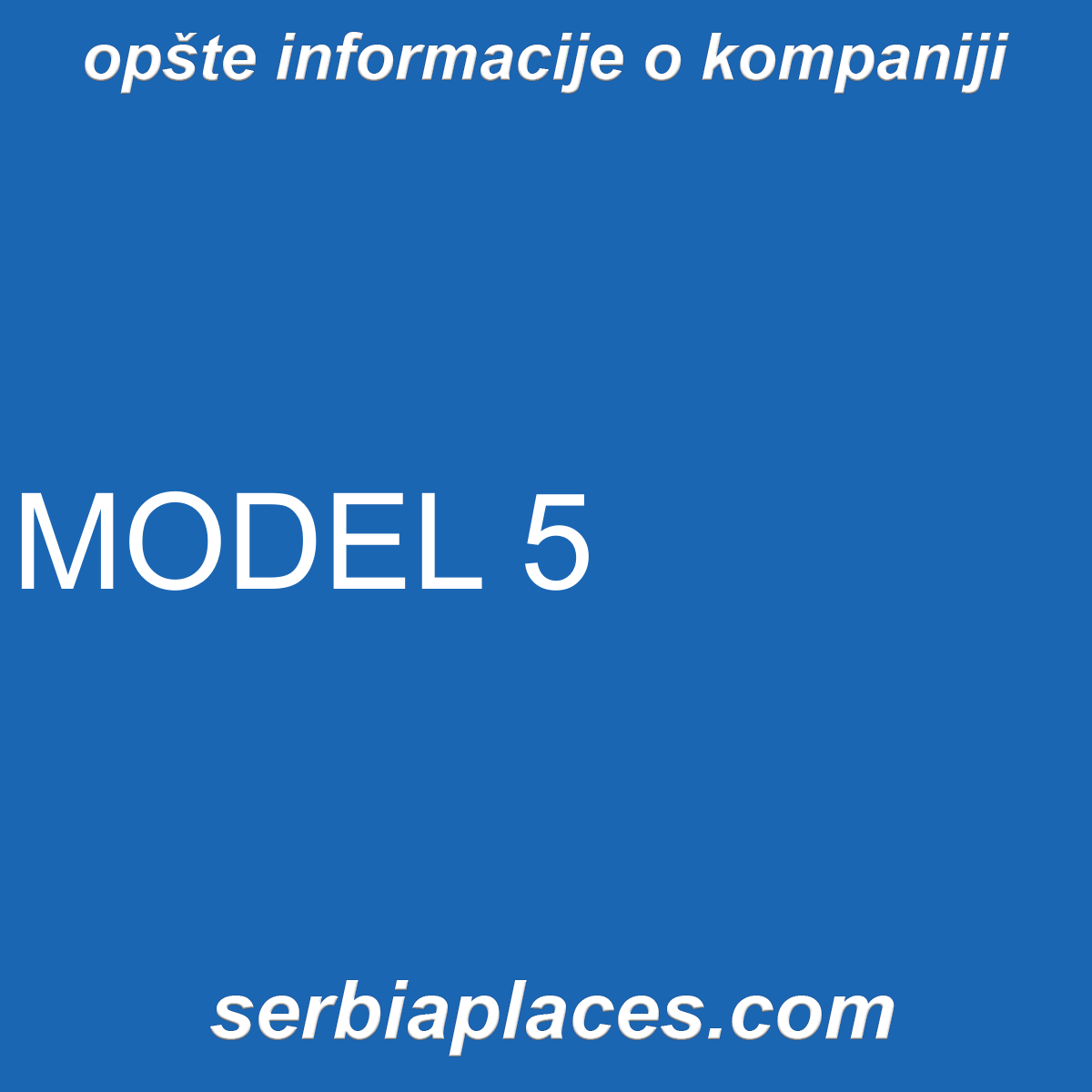 MODEL 5