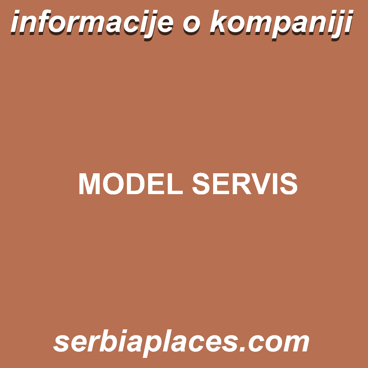 MODEL SERVIS