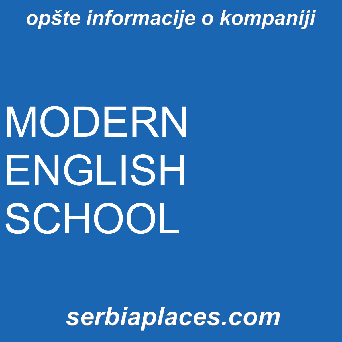 MODERN ENGLISH SCHOOL