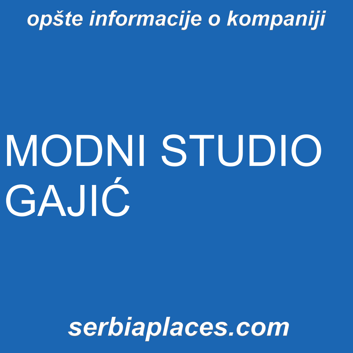 MODNI STUDIO GAJIĆ