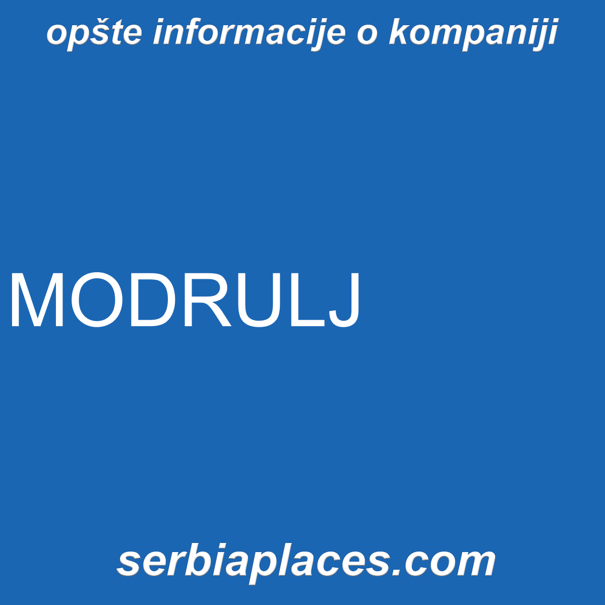 MODRULJ