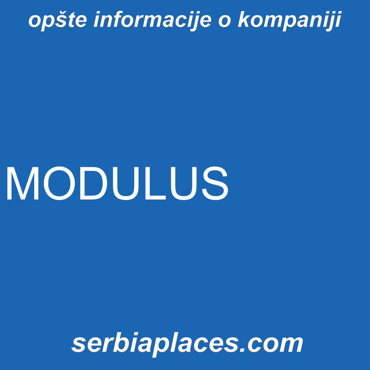 MODULUS