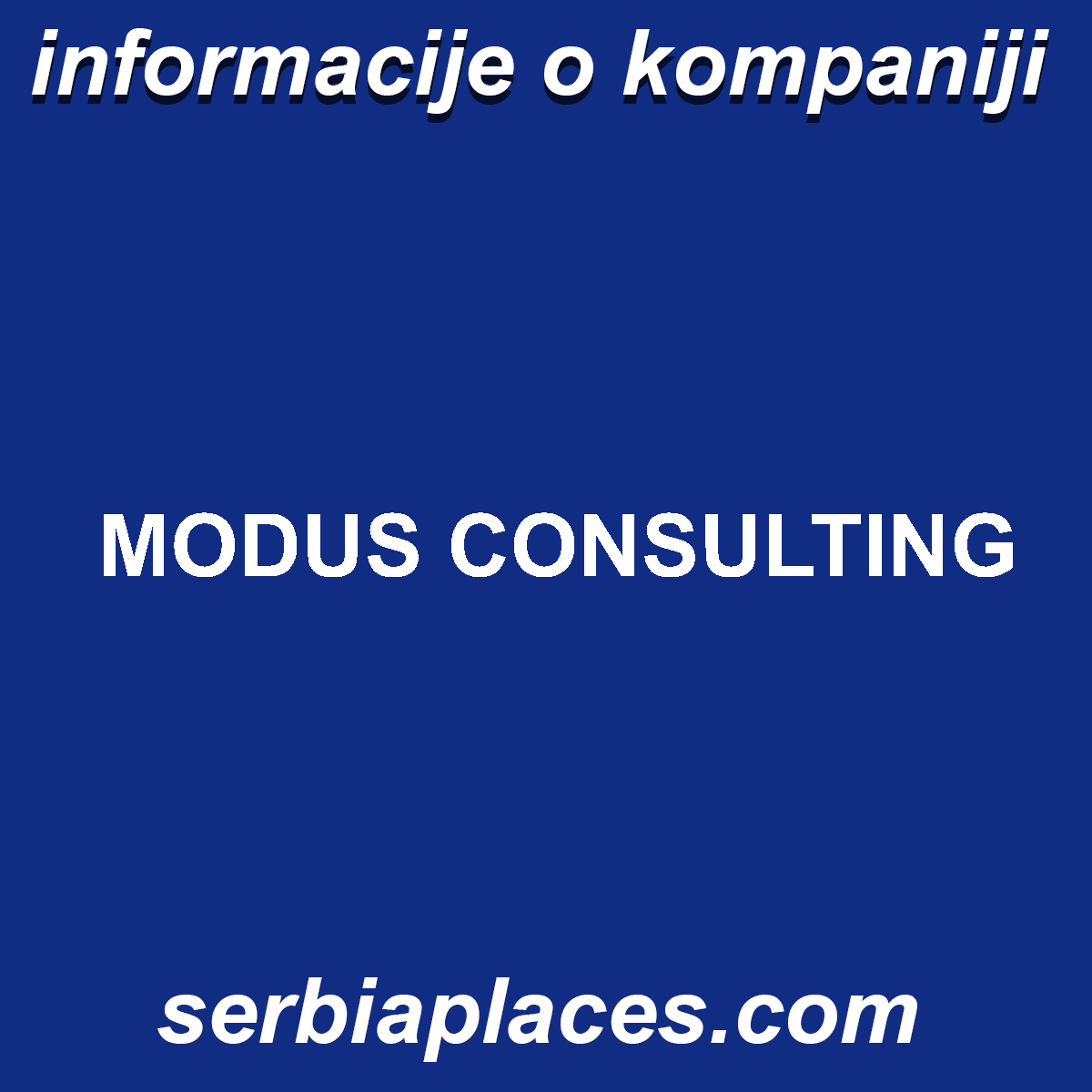 MODUS CONSULTING