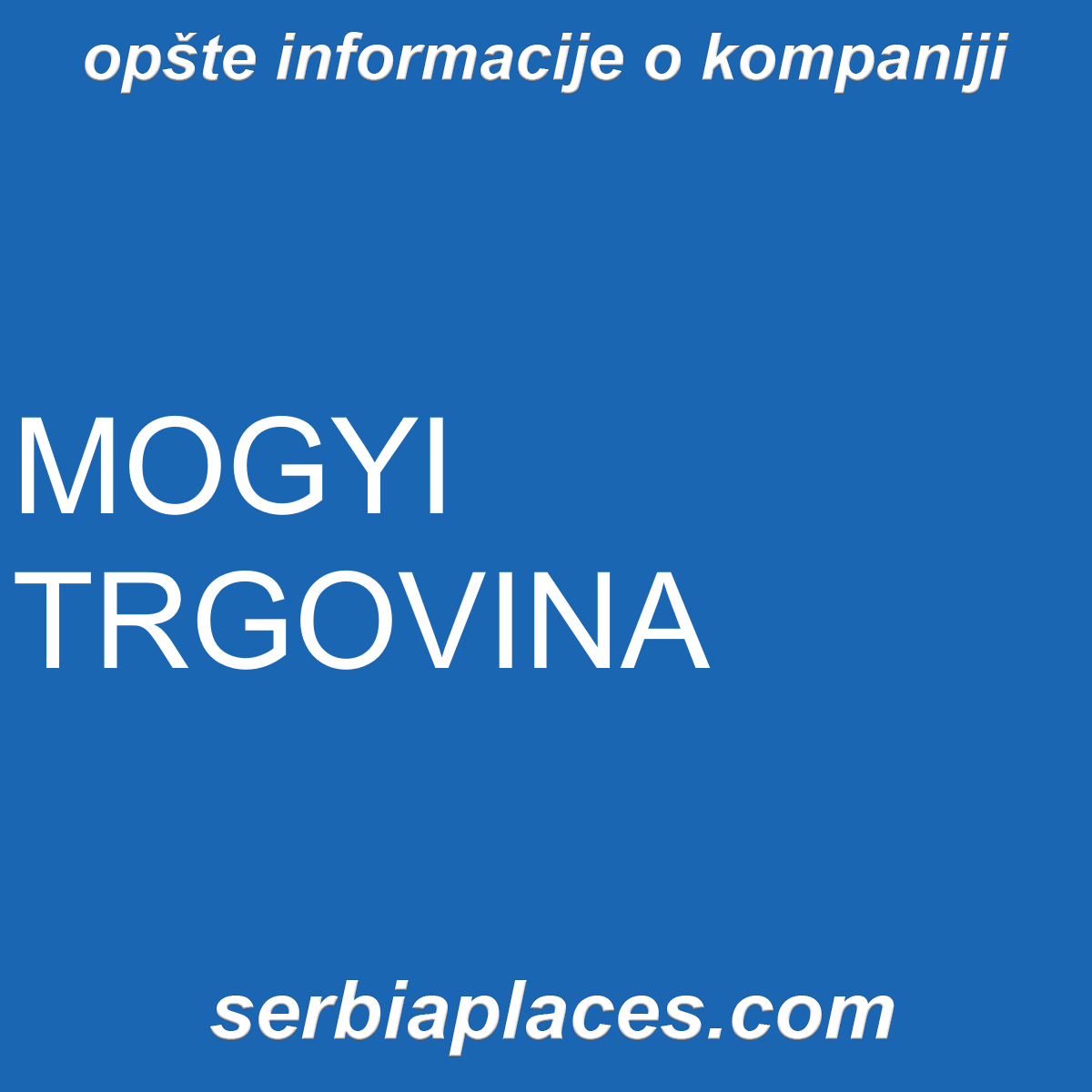MOGYI TRGOVINA