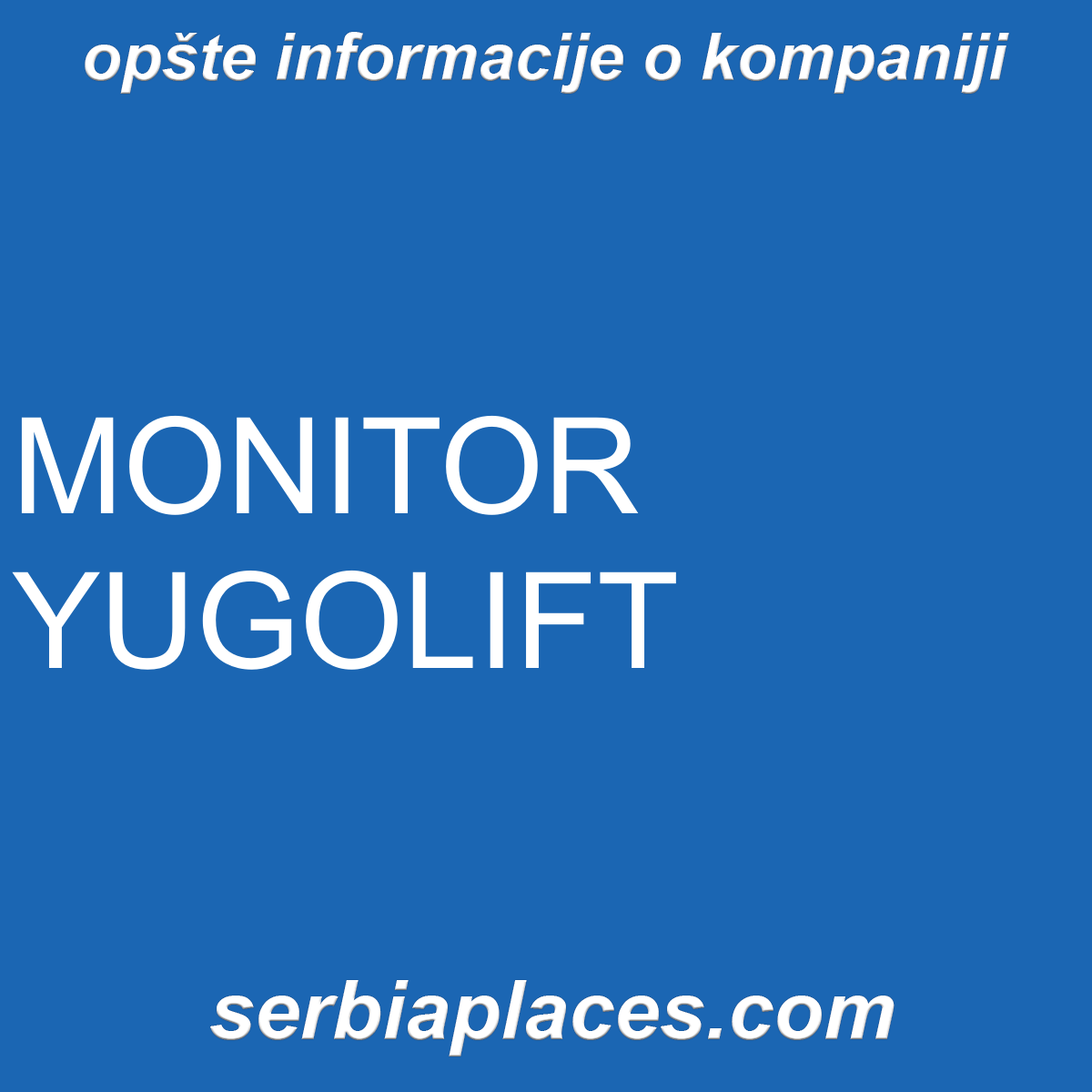 MONITOR YUGOLIFT