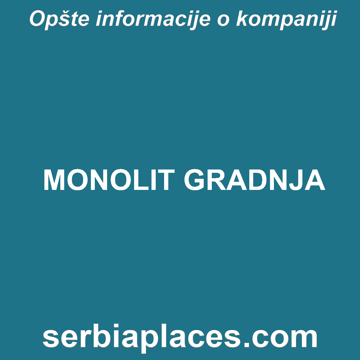 MONOLIT GRADNJA