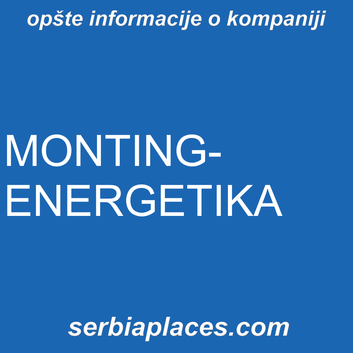 MONTING-ENERGETIKA