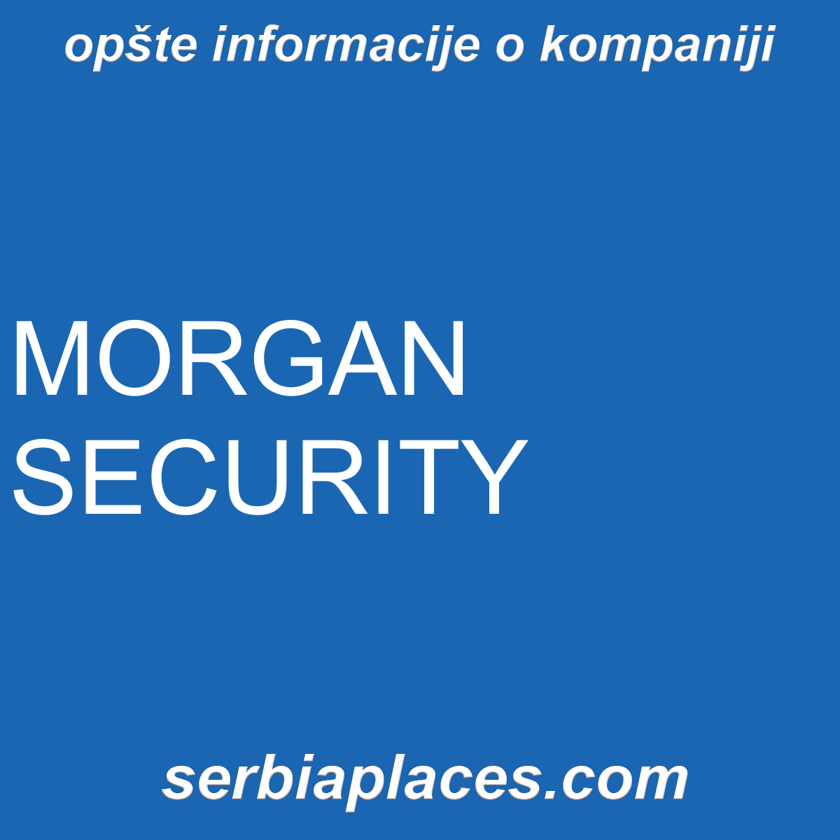 MORGAN SECURITY