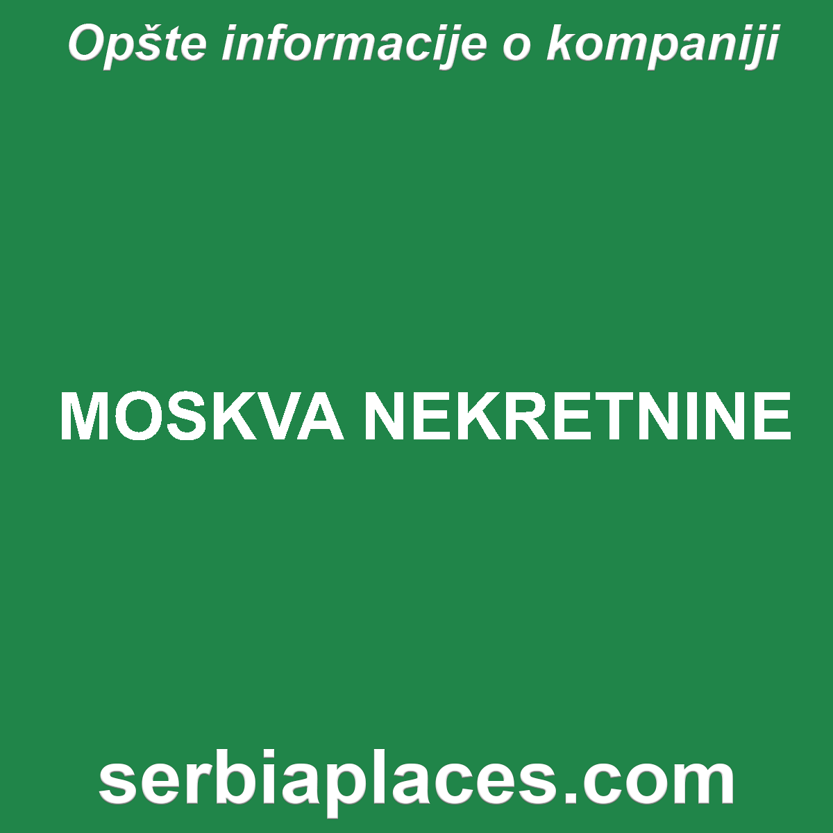 MOSKVA NEKRETNINE