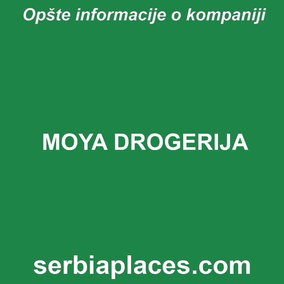 MOYA DROGERIJA