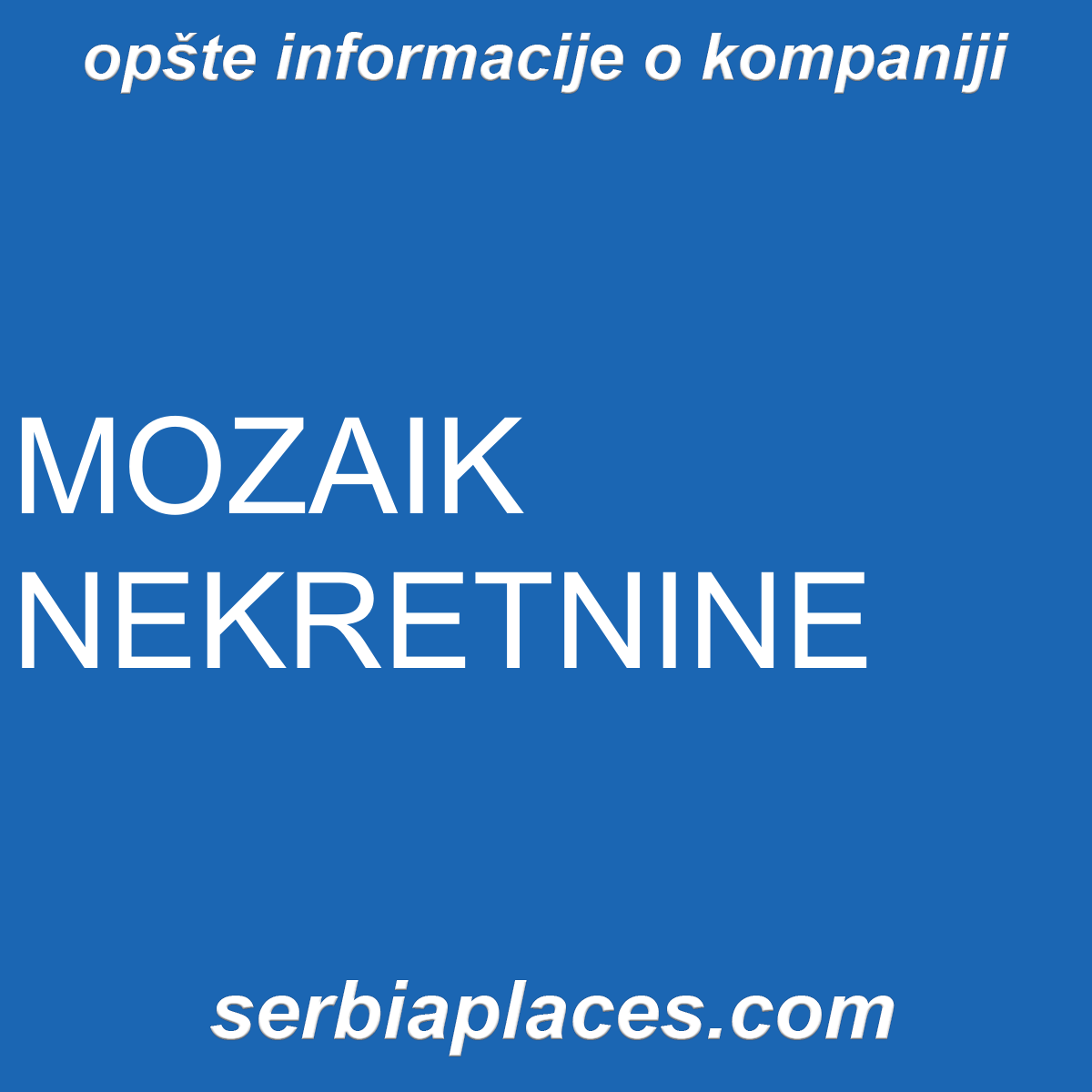 MOZAIK NEKRETNINE