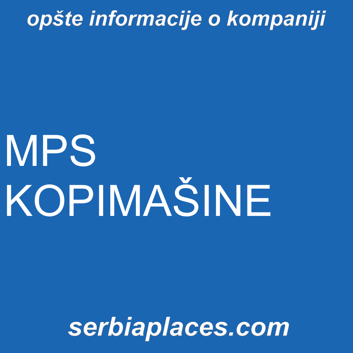 MPS KOPIMAŠINE