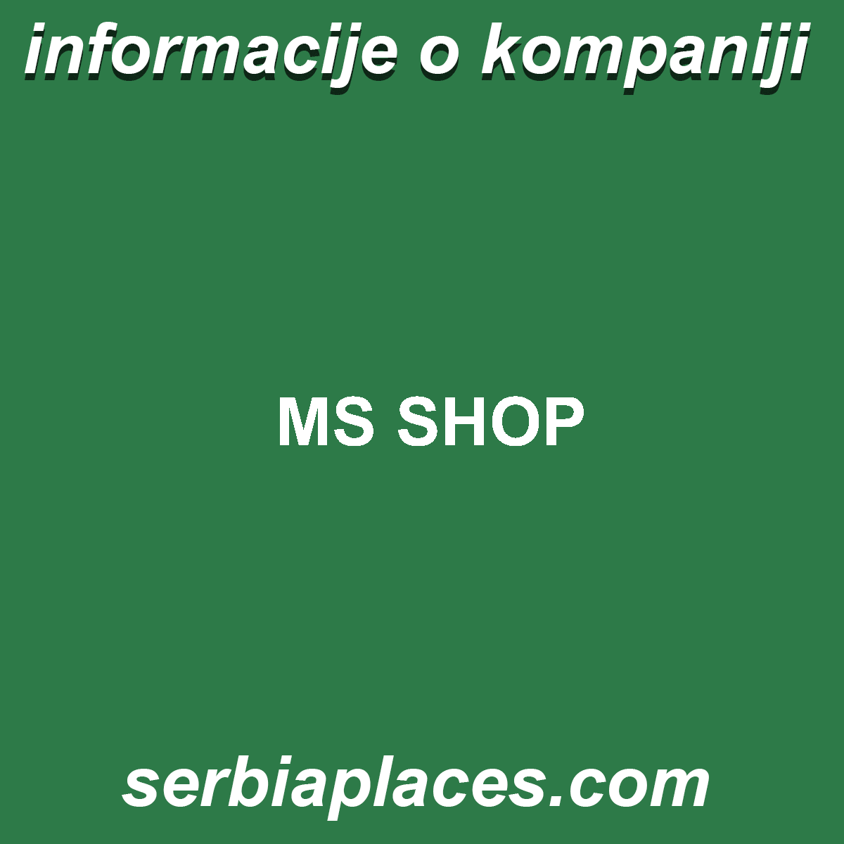 MS SHOP