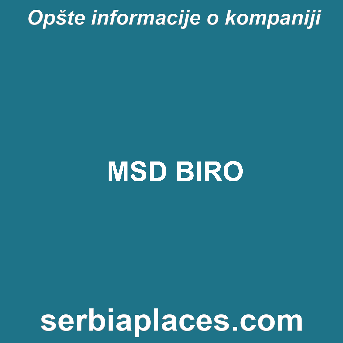 MSD BIRO