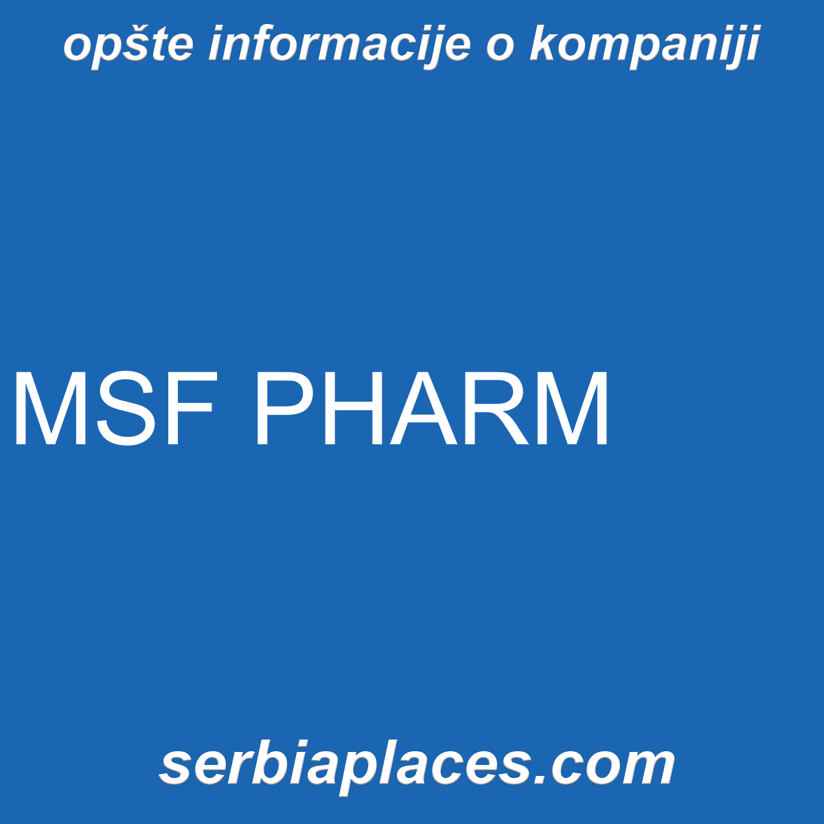 MSF PHARM