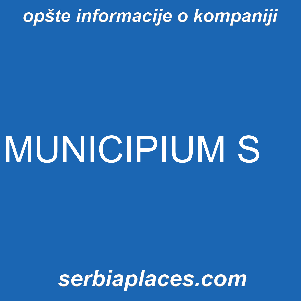 MUNICIPIUM S