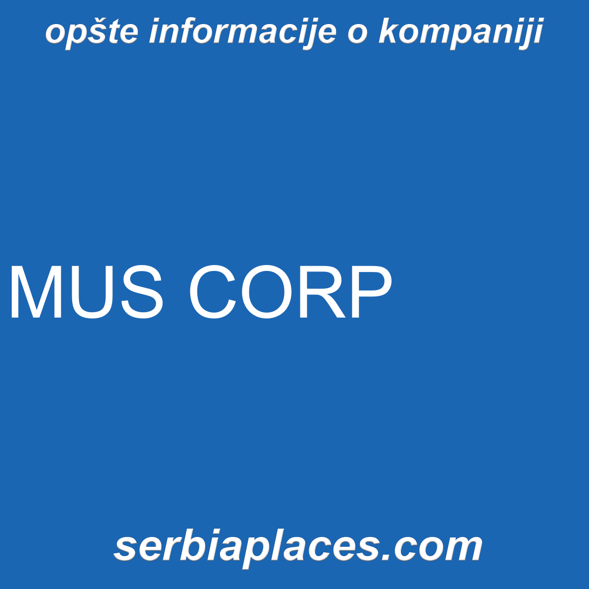 MUS CORP