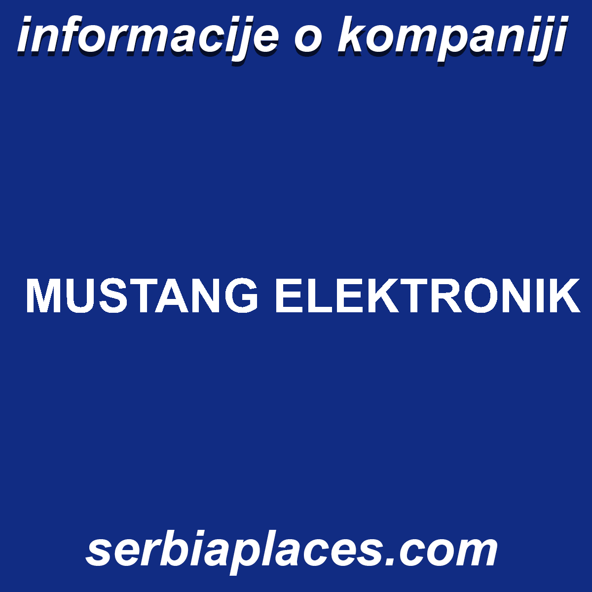 MUSTANG ELEKTRONIK