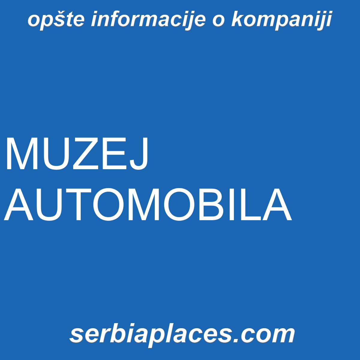 MUZEJ AUTOMOBILA