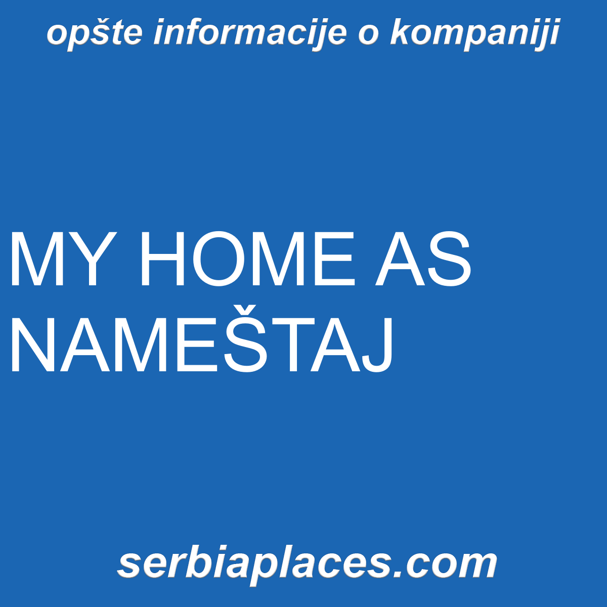 MY HOME AS NAMEŠTAJ